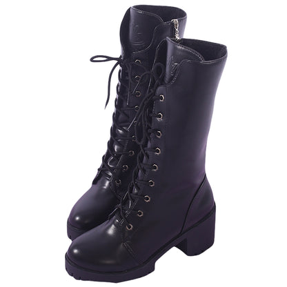 Death Note Misa Amane Black Shoes Cosplay Boots