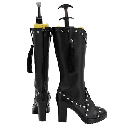 Akatsuki Deidara de Naruto Halloween zapatos blancos botas de Cosplay