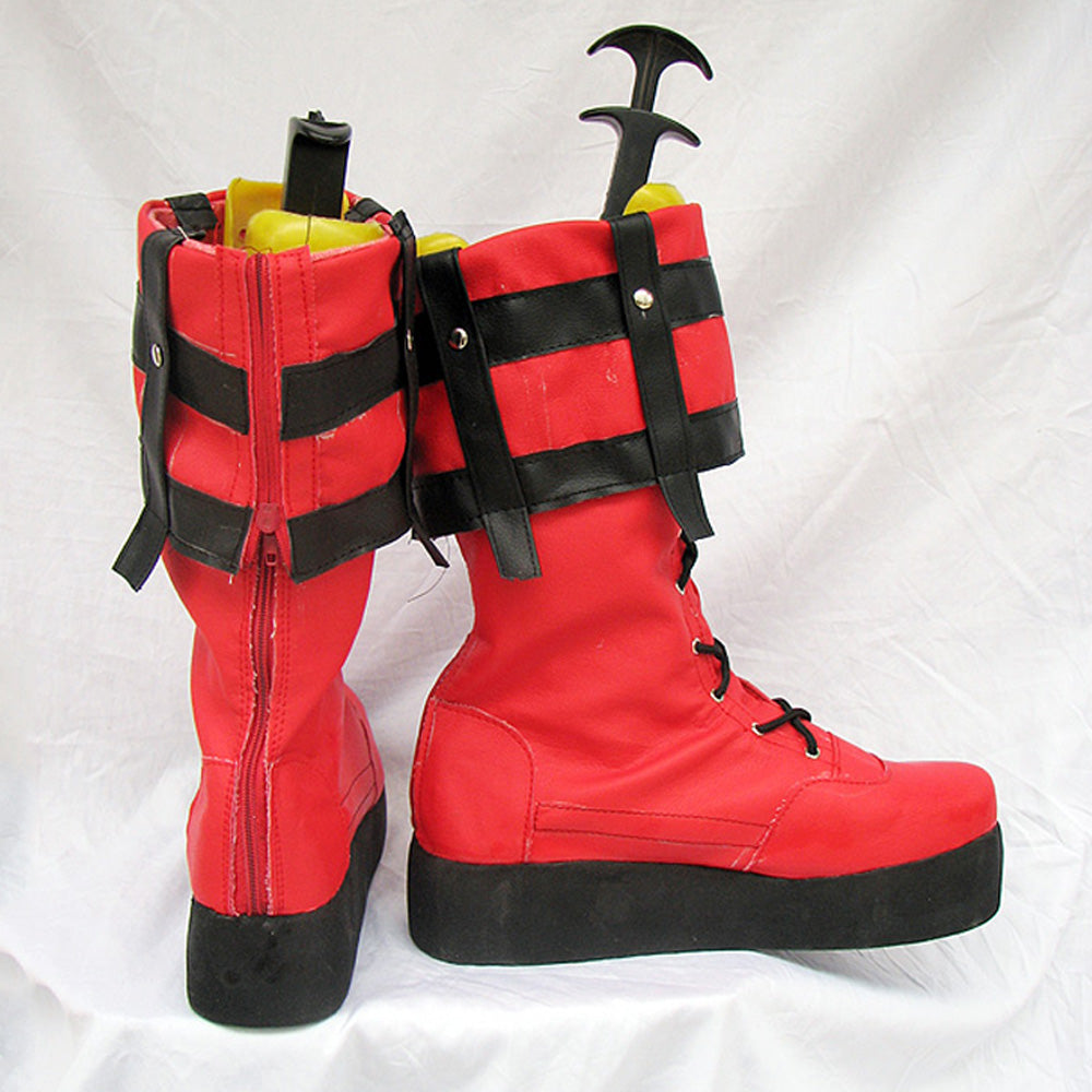 Akatsuki Deidara de Naruto Halloween zapatos blancos botas de Cosplay