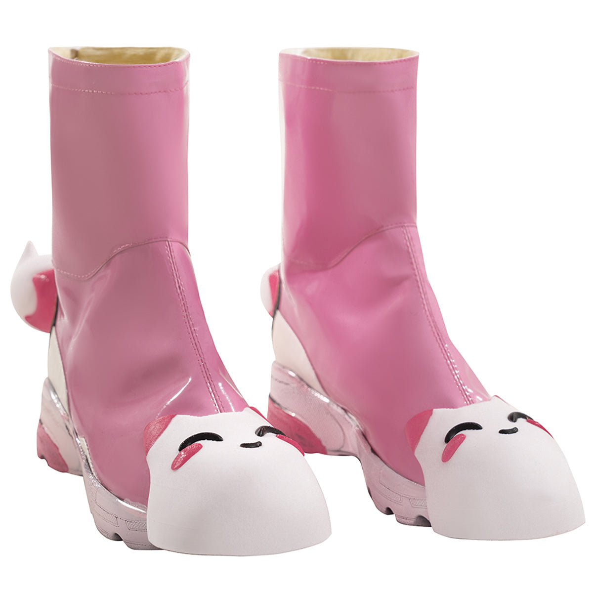 Akatsuki Deidara de Naruto Halloween zapatos blancos botas de Cosplay