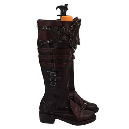 Akatsuki Deidara de Naruto Halloween zapatos blancos botas de Cosplay
