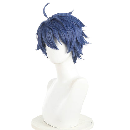 Tougen Anki Shiki Ichinose Blue Cosplay Wig