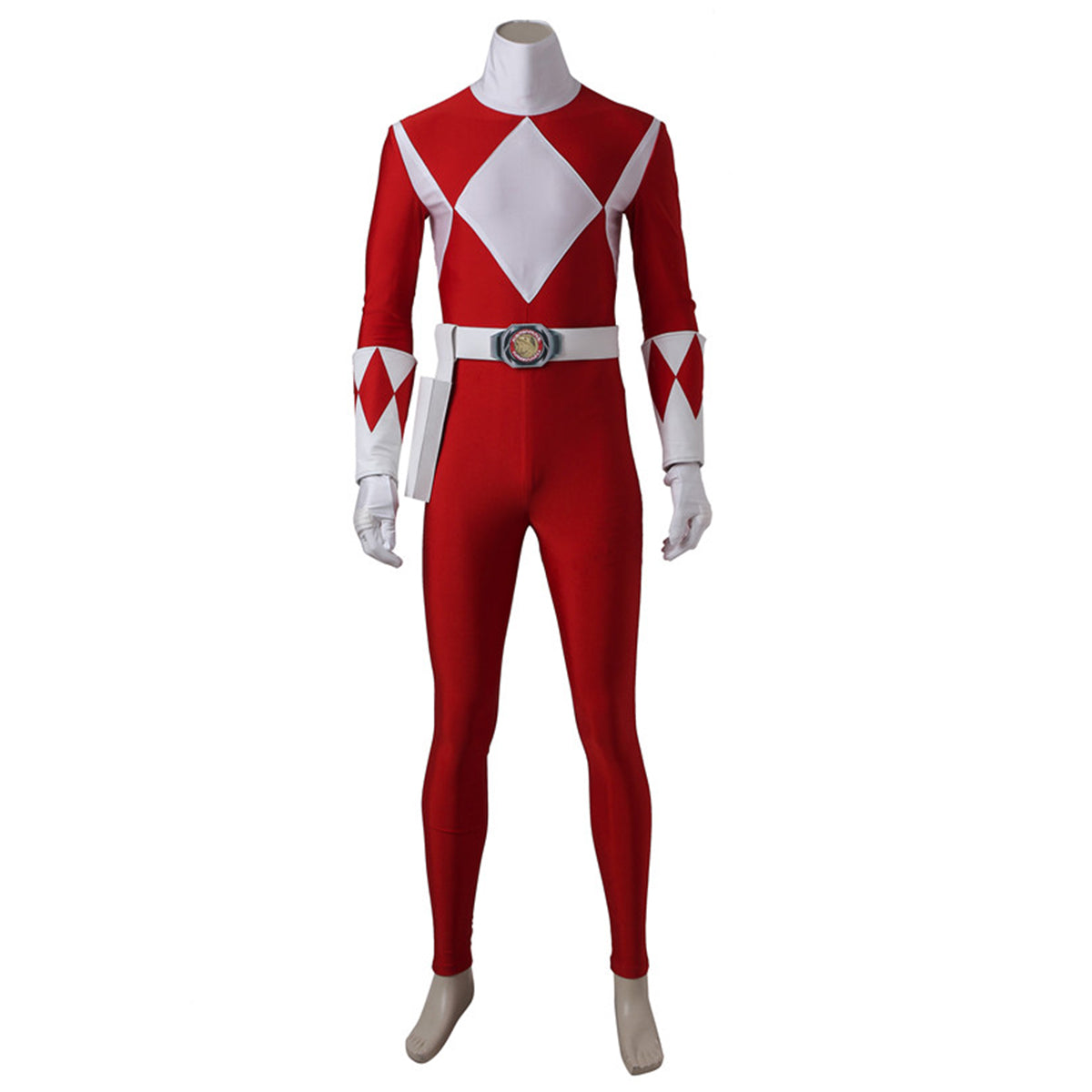 【In Stock】Mighty Morphin Power Rangers Red Ranger Cosplay Costume