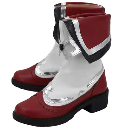 Akatsuki Deidara de Naruto Halloween zapatos blancos botas de Cosplay