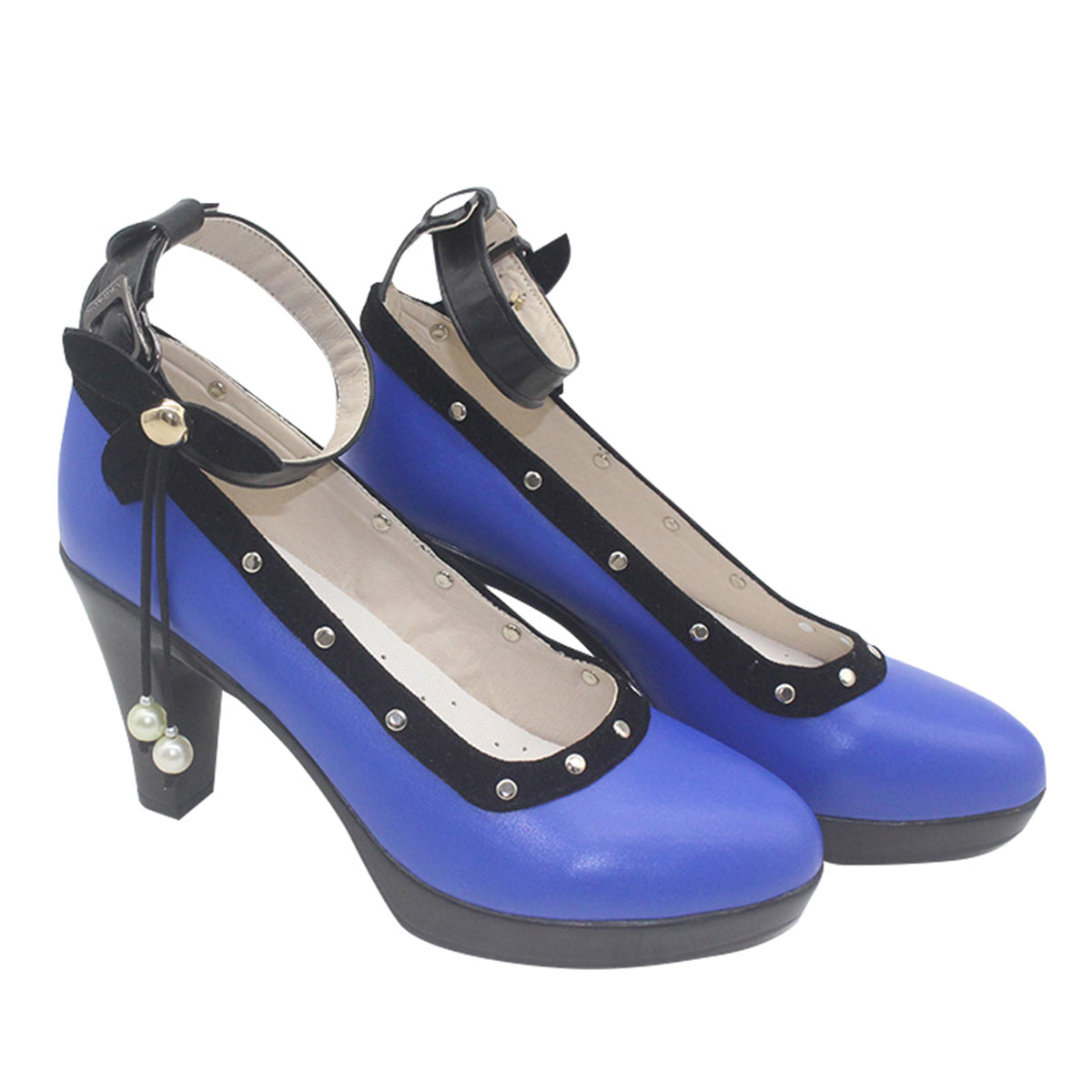 Final Fantasy VII Remake FF7 Tifa Lockhart Blue Cosplay Shoes