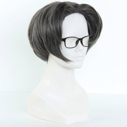 Ace Attorney Gyakuten Saiban Miles Edgeworth Gray Cosplay Wig