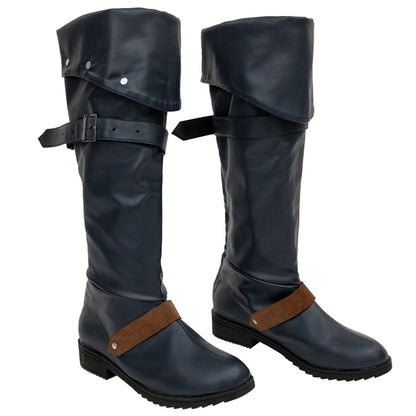 The Witcher 4 Hunt Cirilla Black Shoes Cosplay Boots