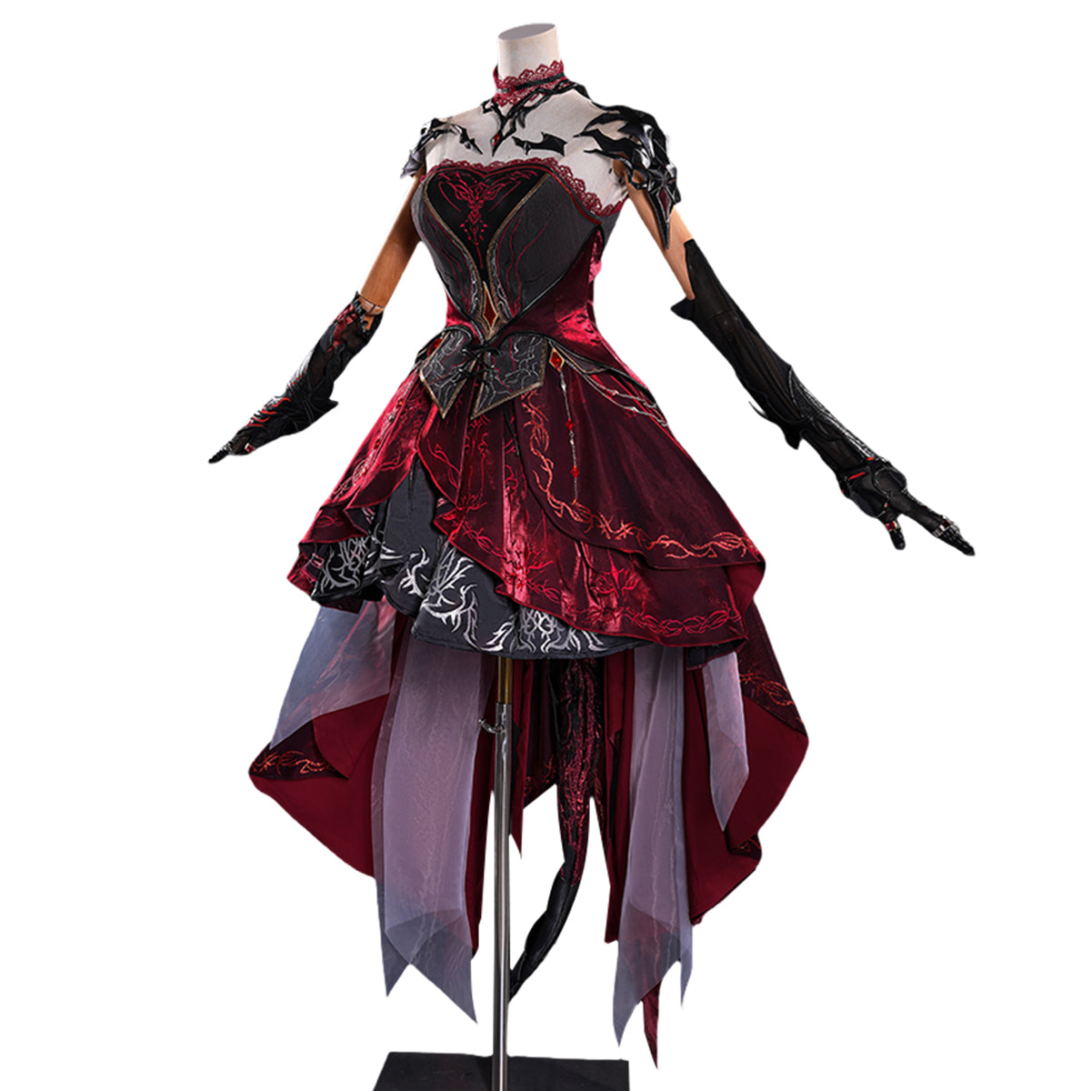 即日発送SCARLET、BLACK COSTUME 100％ & 400%セット Love And Deepspace Hunter Protagonist Scarlet Passion Cosplay