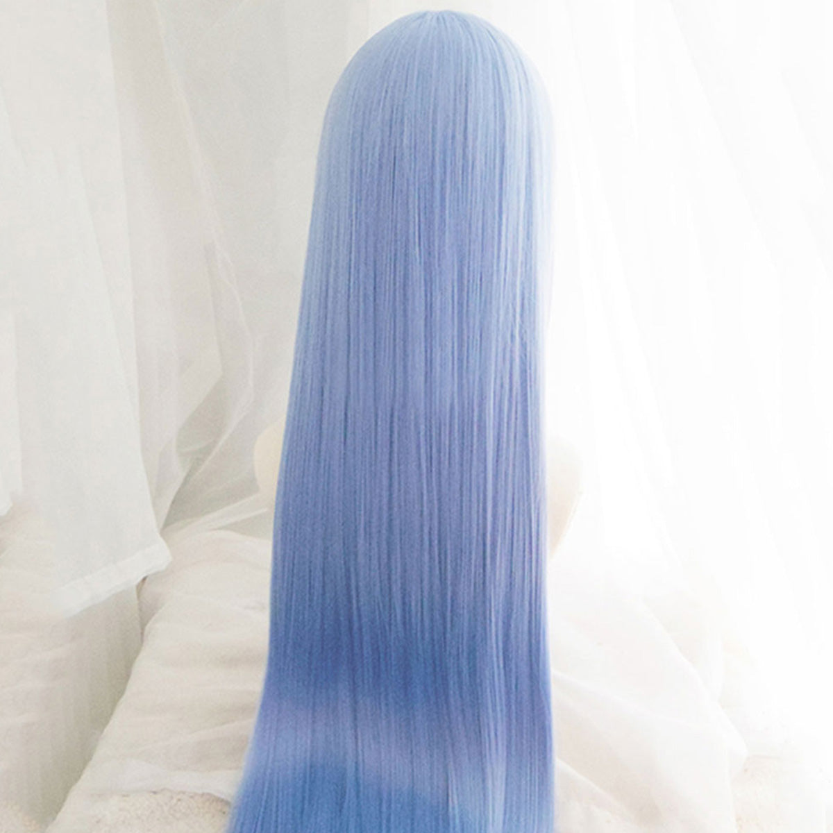 Re: Life In A Different World From Zero Rem Long Blue Cosplay Wig