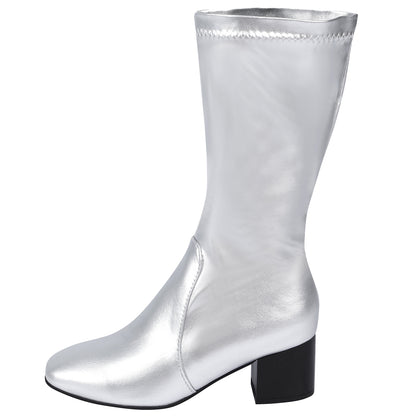 MAV Avengers 5: Doomsday Latverian Witch Silver Shoes Cosplay Boots