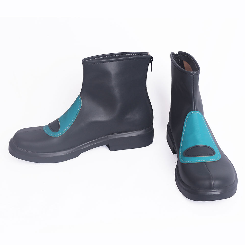 PM Team Aqua Grunt Male Female Black Cosplay Shoes
