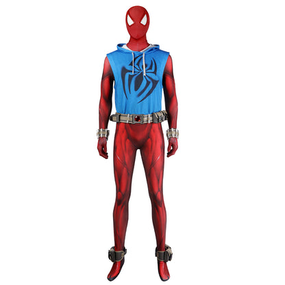 Marvel's Spider-Man 2 Scarlet Spider Spider Man Across the Spider Verse Scarlet Spider Cosplay Costume
