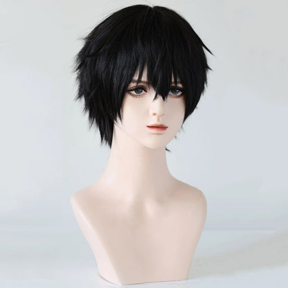 Motosierra Hombre Denji Golden Cosplay Peluca