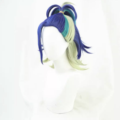 PM PM Legends: Arceus Adaman Blue Green Cosplay Wig