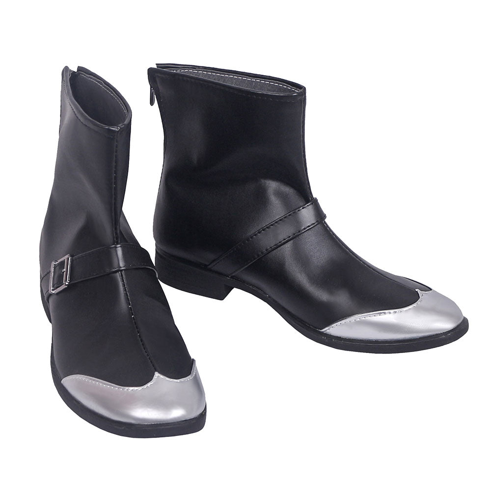 Akatsuki Deidara de Naruto Halloween zapatos blancos botas de Cosplay