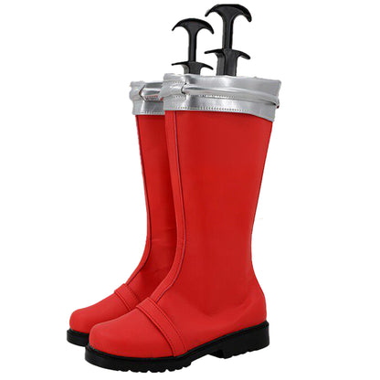 Akatsuki Deidara de Naruto Halloween zapatos blancos botas de Cosplay