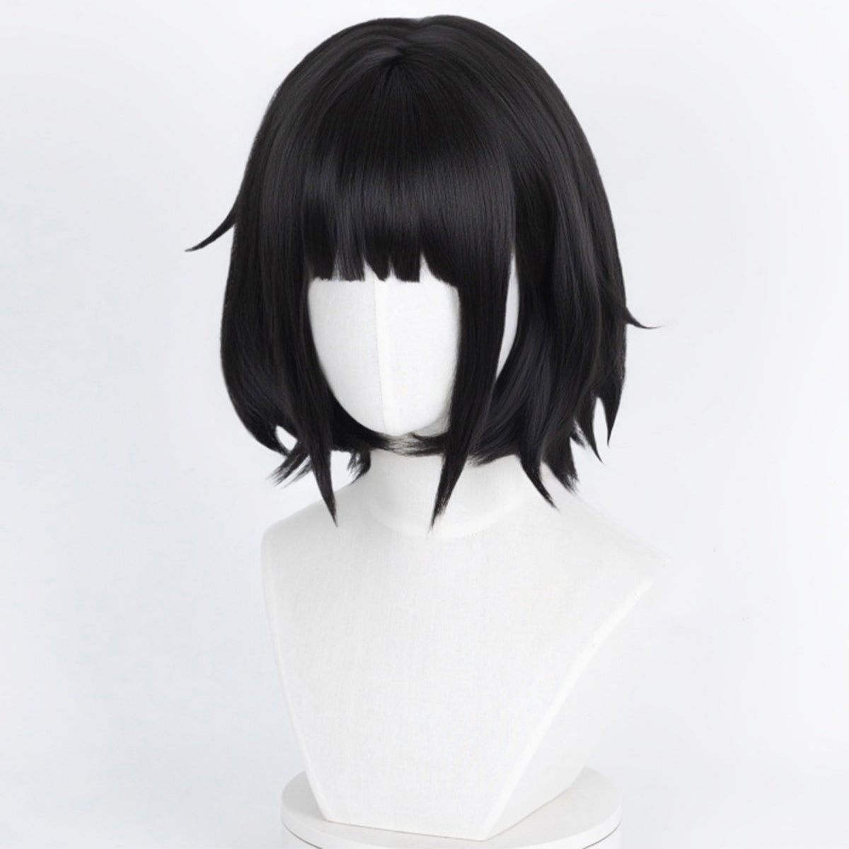 Genshin Impact Yelan Noir Violet Cosplay Perruque