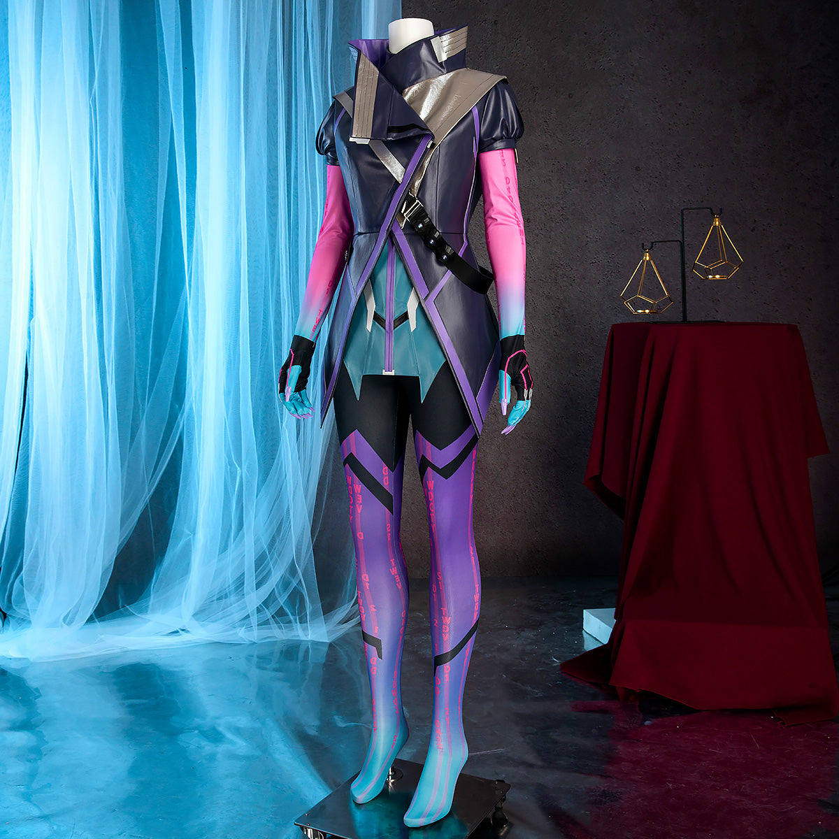 Overwatch OW Sombra Hacker Cosplay Costume - Premium Edition
