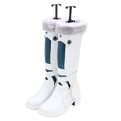 Akatsuki Deidara de Naruto Halloween zapatos blancos botas de Cosplay