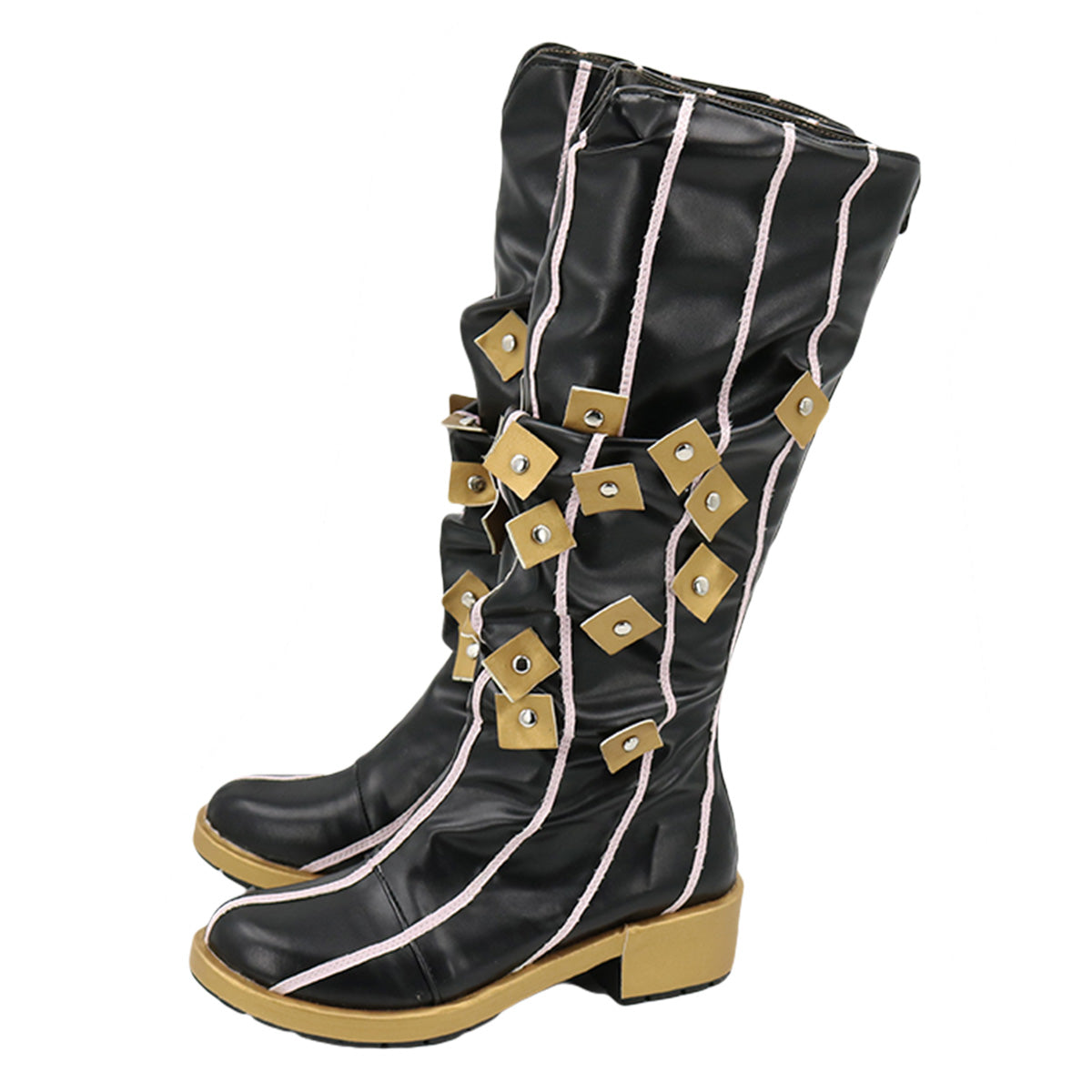Jojo'S Bizarre Adventure: Stone Ocean Cujoh Jolyne Black Shoes Cosplay Boots