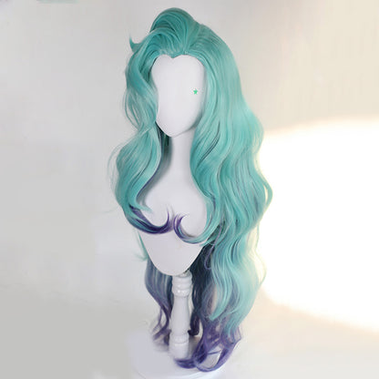 League Of Legends LOL Seraphine Blue Purple Cosplay Wig