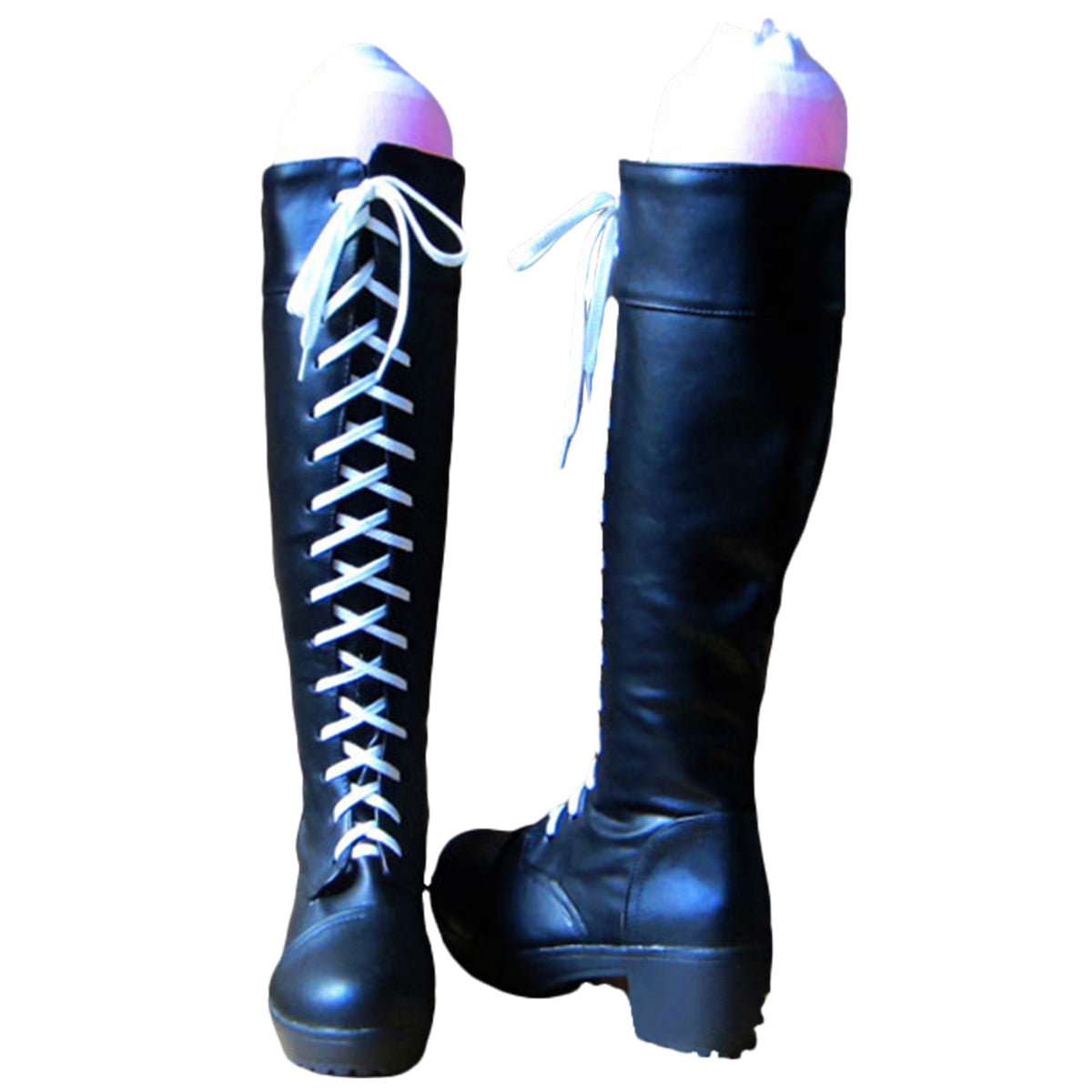 Final Fantasy X-2 FF10-2 Yuna Black Shoes Cosplay Boots