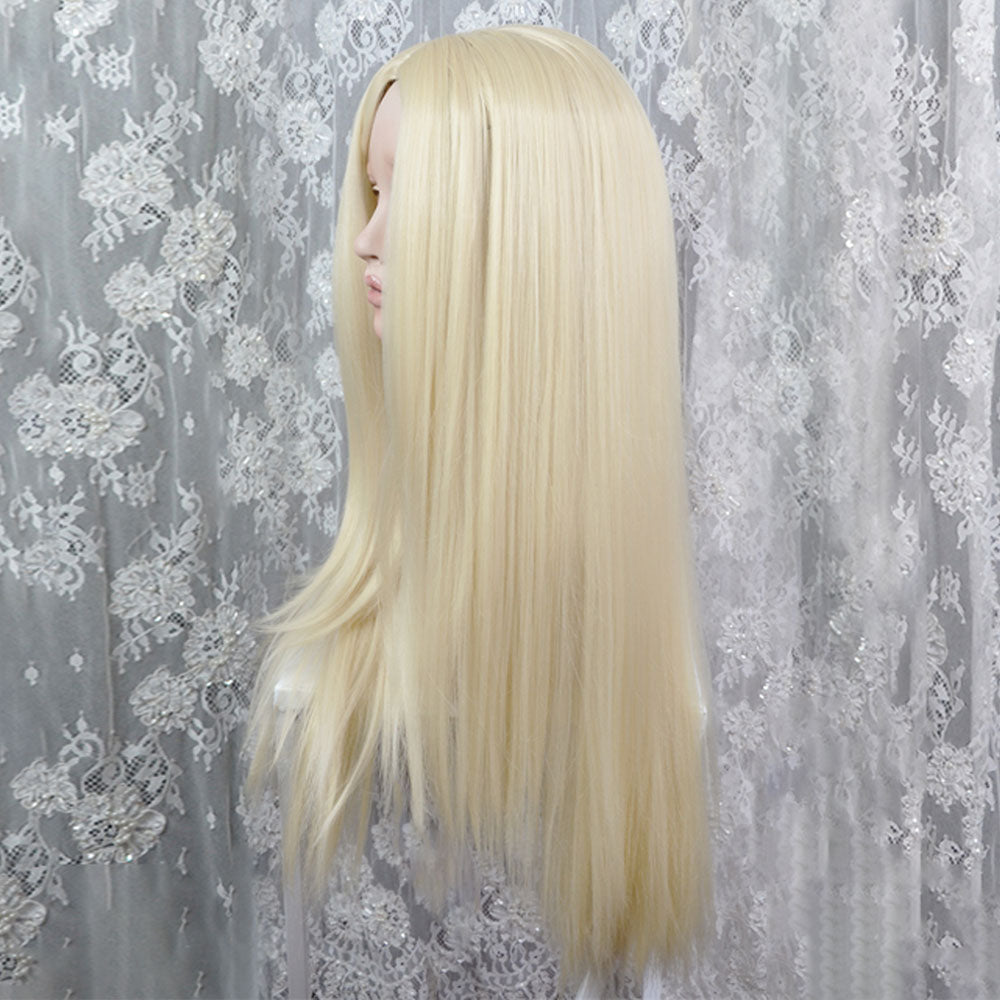 Devil May Cry 5 Trish White Golden Cosplay Wig