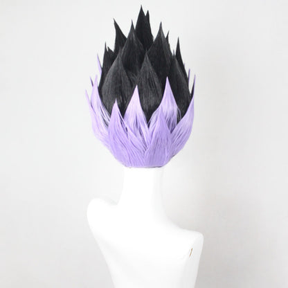 D Ball Gotenks Black Purple Cosplay Wig