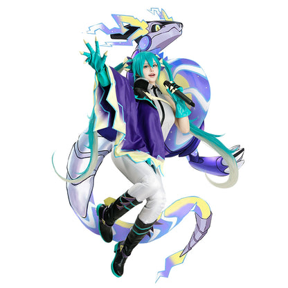 PM feat. Vocal Idol Project VOLTAGE Dragon Type Cosplay Costume