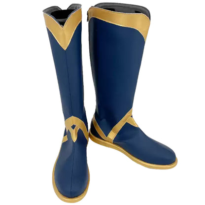 League of Legends LOL Spirit Blosssom Aphelios Blue Shoes Cosplay Boots