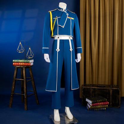 Fullmetal Alchemist Roy Mustang Military Cosplay Costume