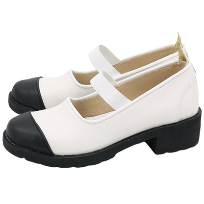 Akatsuki Deidara de Naruto Halloween zapatos blancos botas de Cosplay