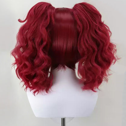 Zero Escape: The Nonary Games Clover Field Red Cosplay Wig