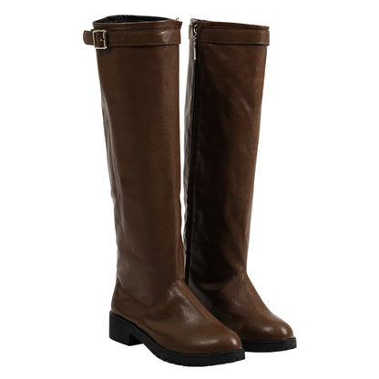 RE IV 4 Remake Ashley Graham Brown Shoes Cosplay Boots