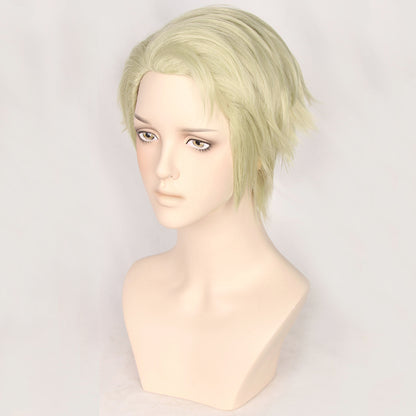 Genshin Impact Yelan Negro Morado Cosplay Peluca