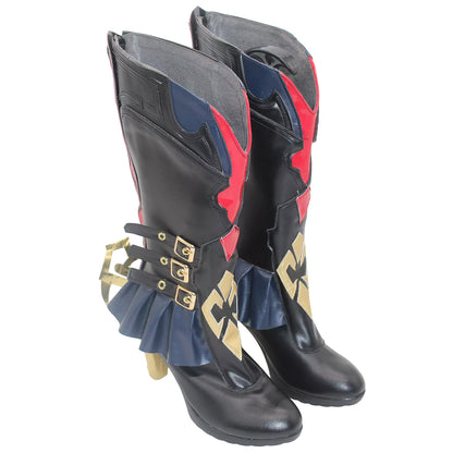 Akatsuki Deidara de Naruto Halloween zapatos blancos botas de Cosplay