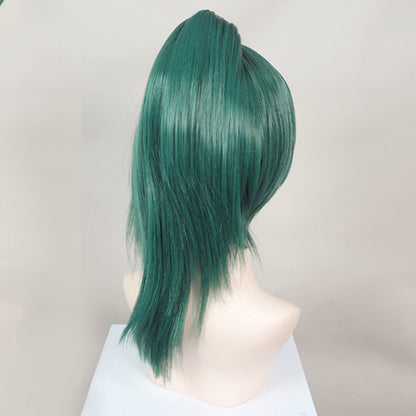 Genshin Impact Yelan Negro Morado Cosplay Peluca