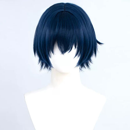 Metaphor: ReFantazio Travelling Boy Blue Cosplay Wig