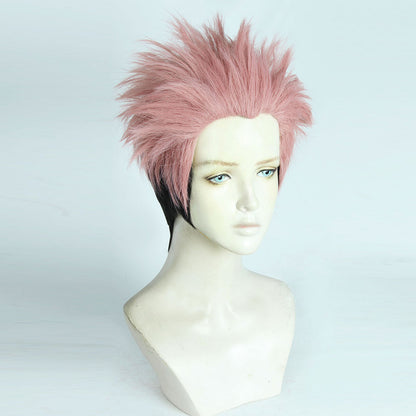 Genshin Impact Yelan Negro Morado Cosplay Peluca