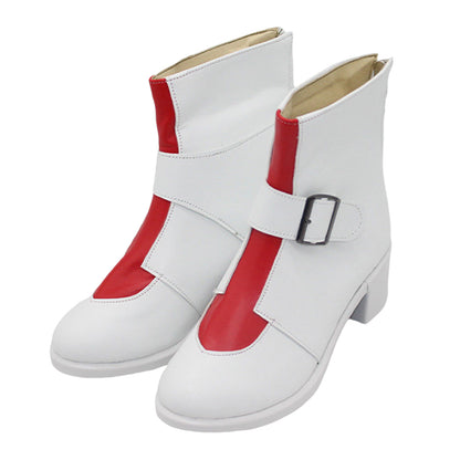Akatsuki Deidara de Naruto Halloween zapatos blancos botas de Cosplay
