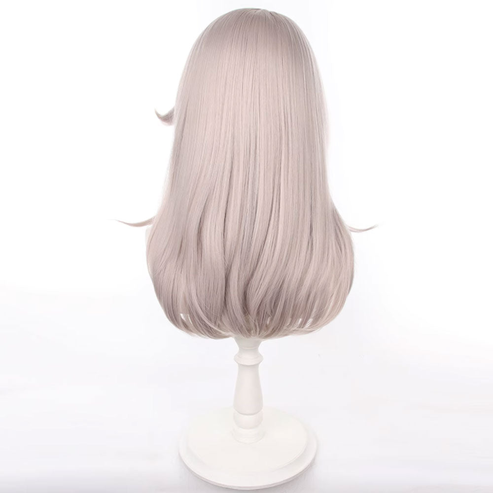 Genshin Impact Childhood Lynette Light Grey Cosplay Wig