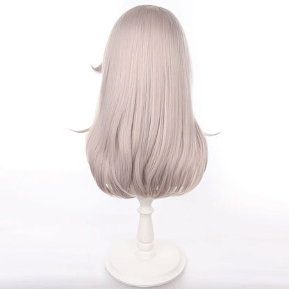 Genshin Impact Childhood Lynette Light Grey Cosplay Wig