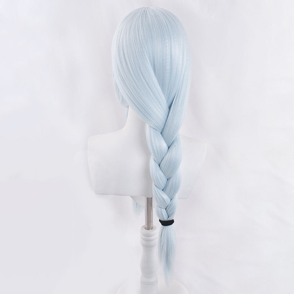 Genshin Impact Yelan Noir Violet Cosplay Perruque