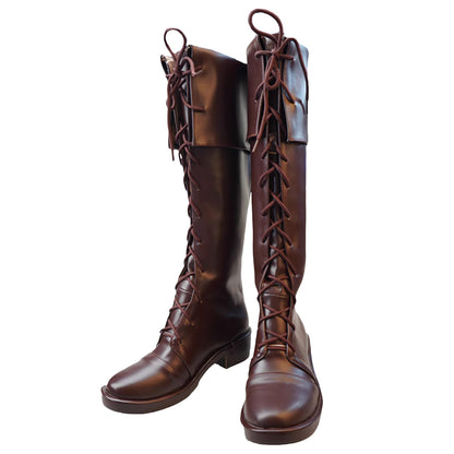 Akatsuki Deidara de Naruto Halloween zapatos blancos botas de Cosplay