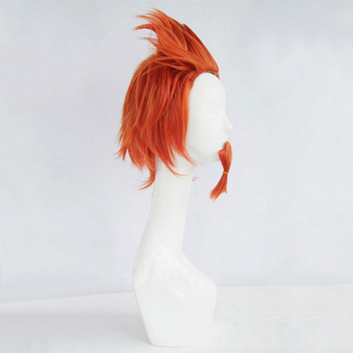 Danganronpa: Trigger Happy Havoc Leon Kuwata Orange Cosplay Wig - Wig + Beard
