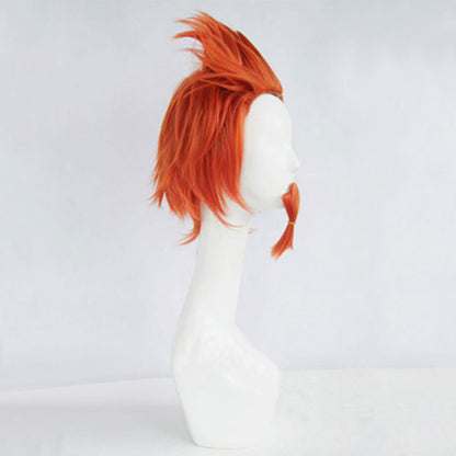 Danganronpa: Trigger Happy Havoc Leon Kuwata Orange Cosplay Wig - Wig + Beard