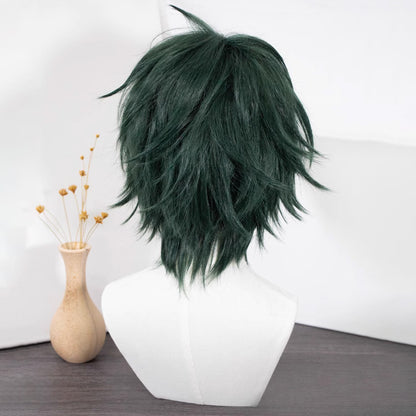 Genshin Impact Yelan Negro Morado Cosplay Peluca