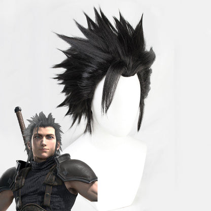 Final Fantasy VII Remake FF7 Zack Fair Black Cosplay Wig