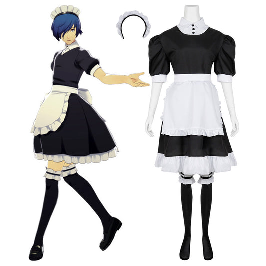 Persona 3: Dancing Moon Makoto Yuki Male Maid Look Cosplay Costume