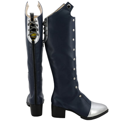 Persona 5 Queen Makoto Niijima Deep Grey Shoes Cosplay Boots - B Edition
